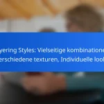 Layering Styles: Vielseitige kombinationen, Verschiedene texturen, Individuelle looks